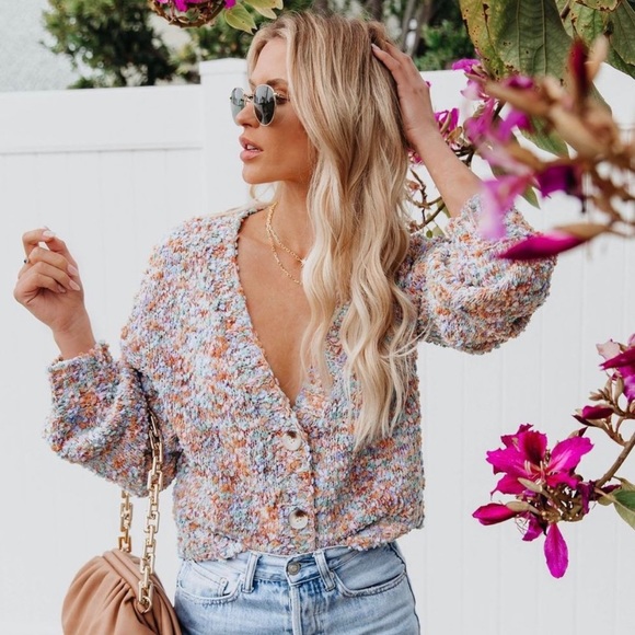 Vici Good Mood Confetti Cardigan 